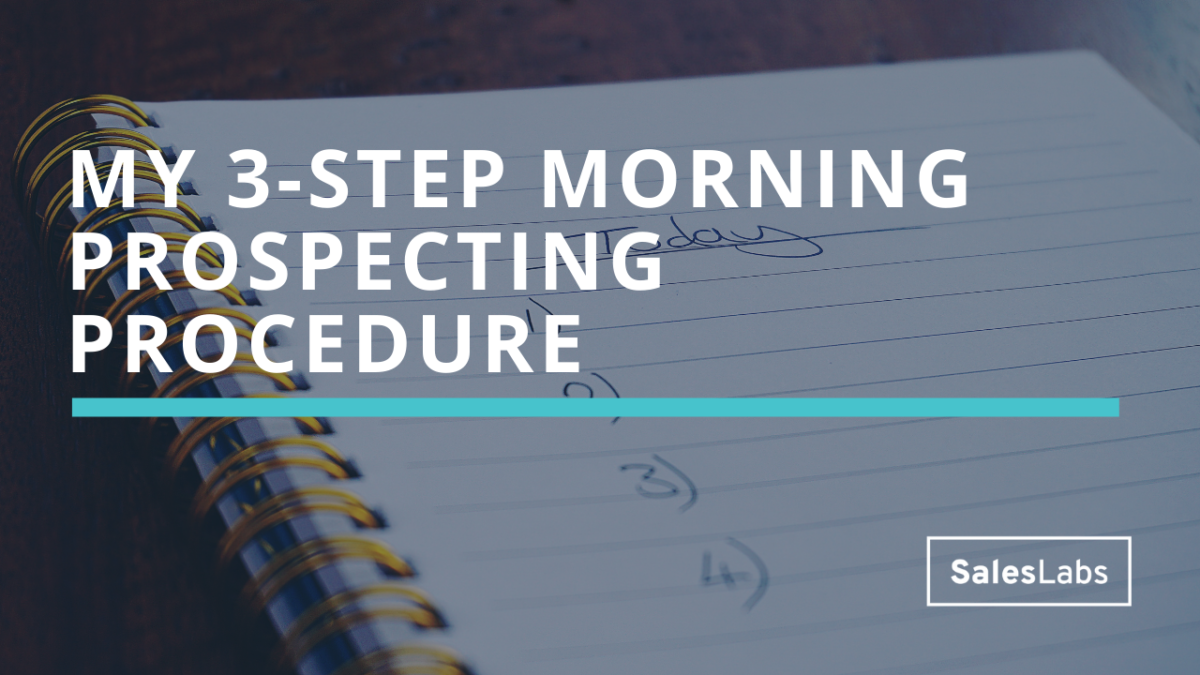 3-step morning procedure